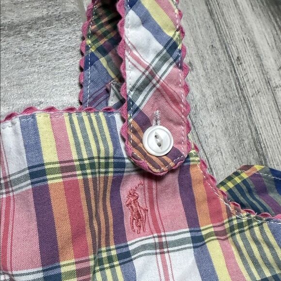 Ralph Lauren Plaid Ruffle Top and Diaper Cover Set - Picture 3 of 5